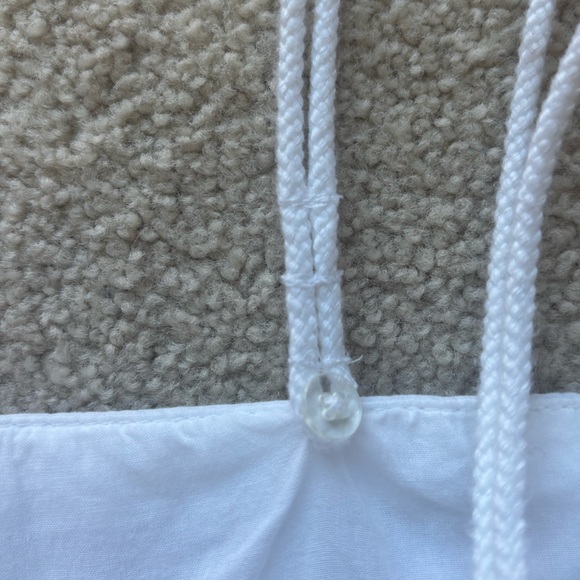 LOFT Petites White Eyelet Sundress | Size 4P | Cotton Summer Dress - Picture 8 of 11